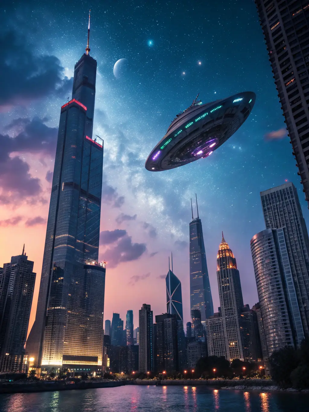 A scene from 'Echoes of Tomorrow', highlighting VisionaryReel's innovative visual effects and storytelling in a sci-fi thriller.